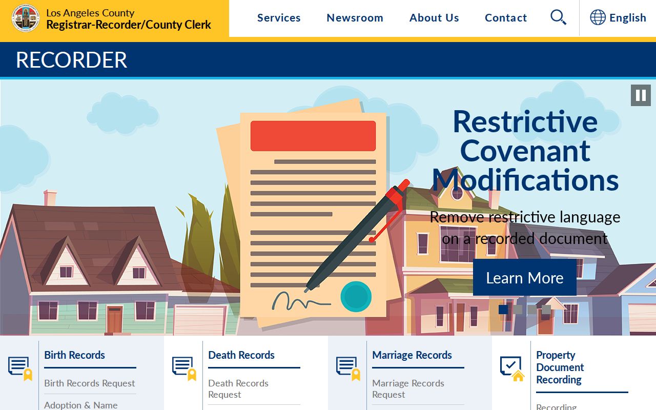 Los Angeles County RR/CC records hub for Culver City previous residents research