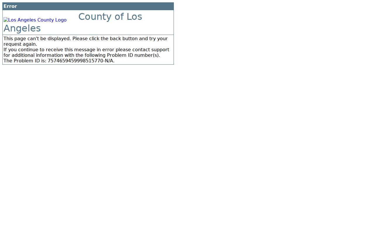 Culver City street directory screenshot of the county property tax inquiry